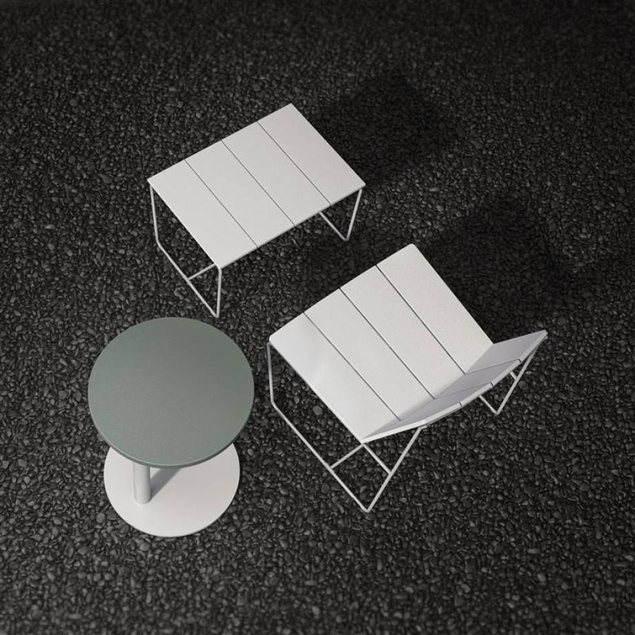 Preview of Seaboard  Lounge and Ottoman with Delago Round Laptop Height Table