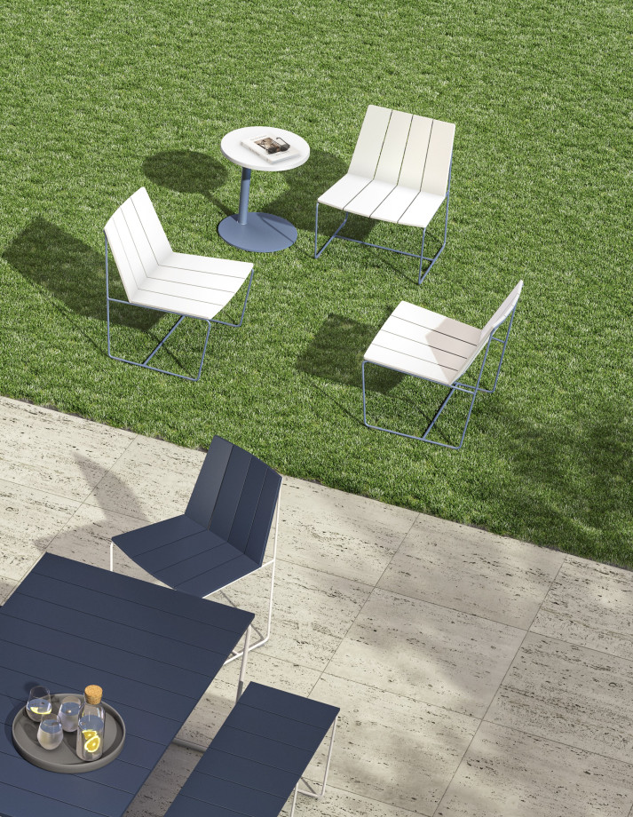 Preview of Seaboard lounge with Delago side table and Seaboard dining table and chairs