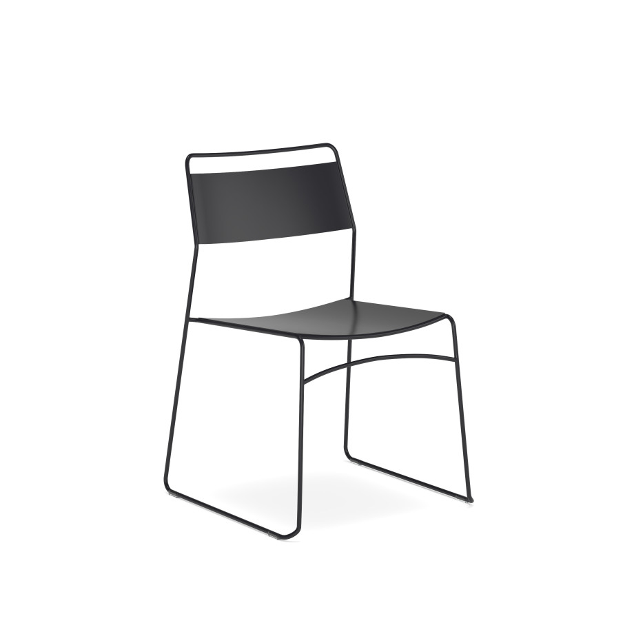 Preview of Mesa Stacking Chair, 3/4 View