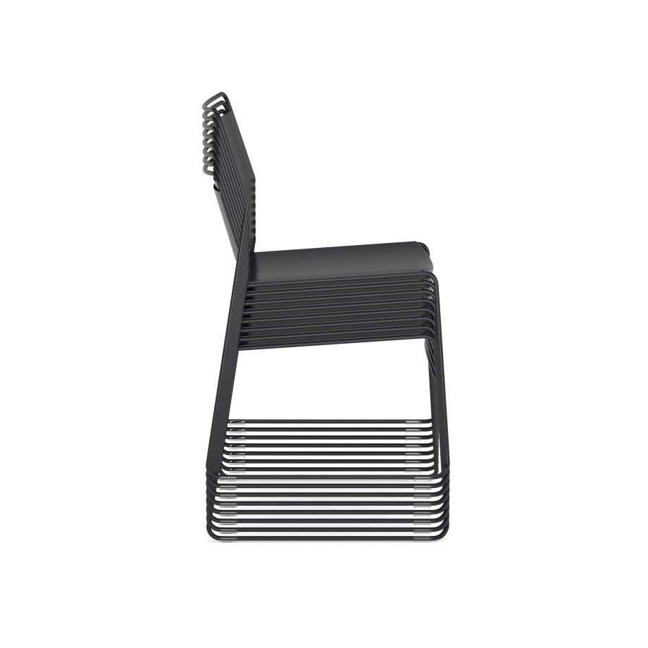 Preview of Mesa Stacking Chair, Side View
