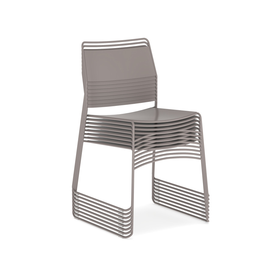Preview of Mesa Stacking Chair, 3/4 View