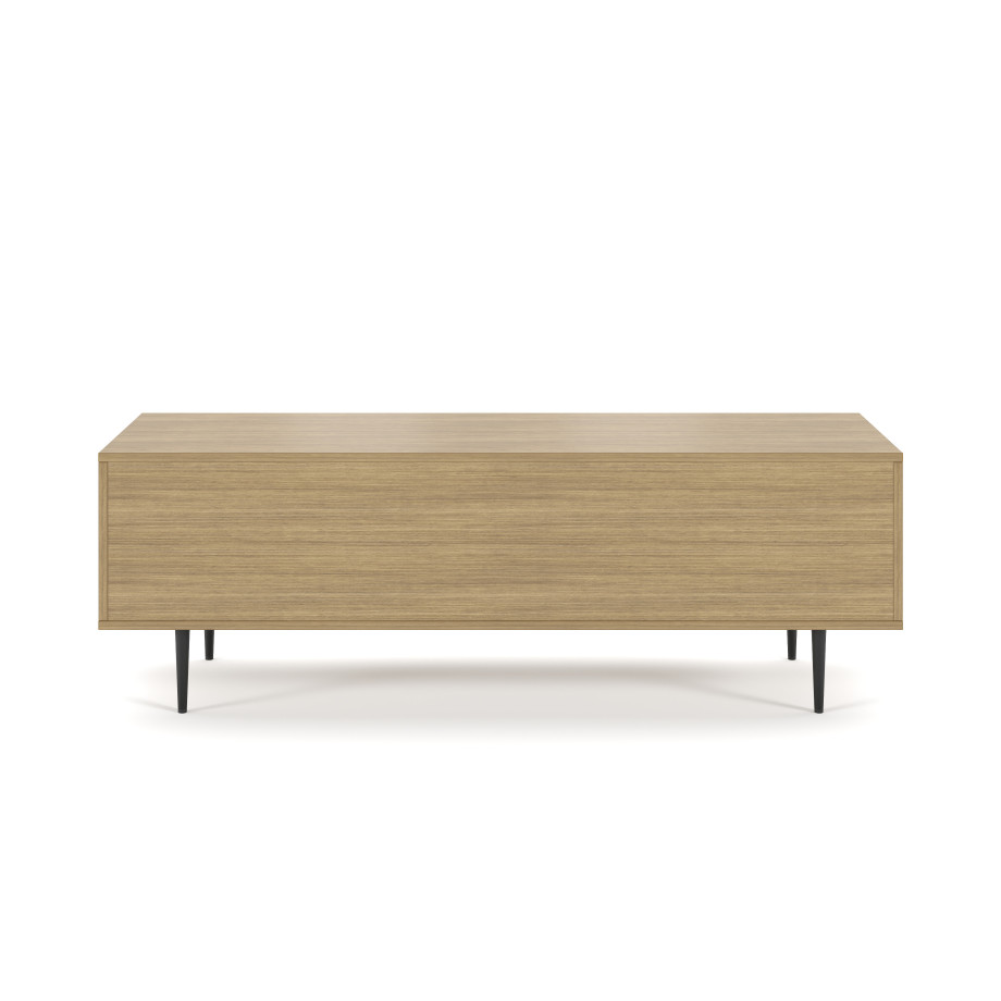 Preview of Rhett, Credenza with Doors & Bookcase, Back View