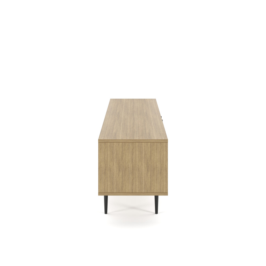 Preview of Rhett, Credenza with Doors & Bookcase, Side View