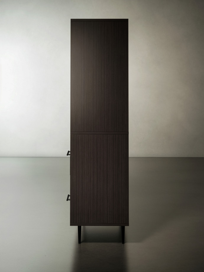 Preview of Rhett, Hutch paired with Credenza with Drawers & Center Doors