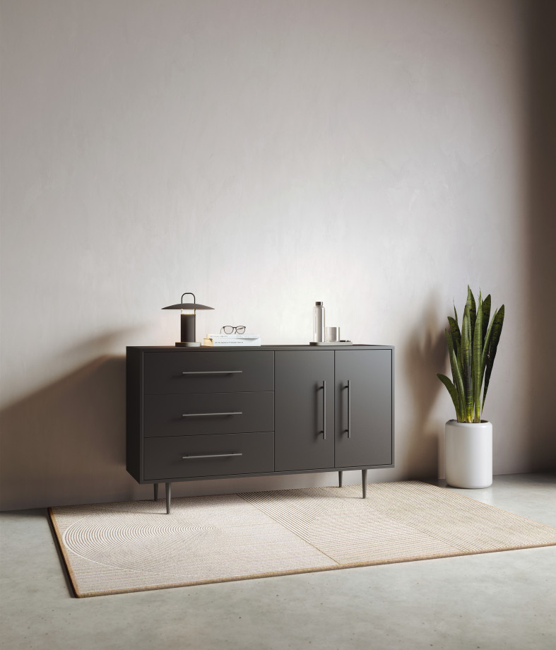 Preview of Rhett Credenza with Drawers & Doors