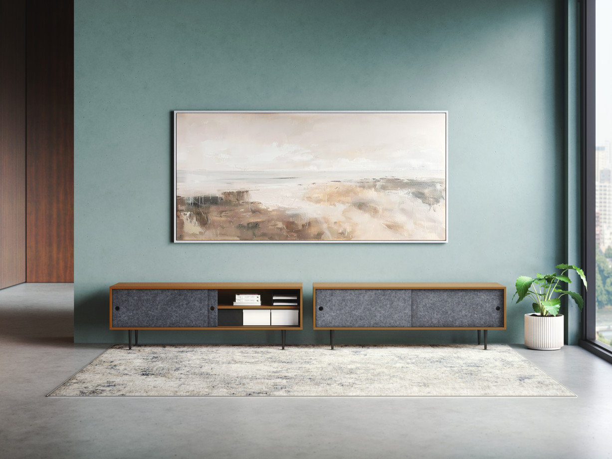 Preview of Rhett Credenza with Sliding Doors