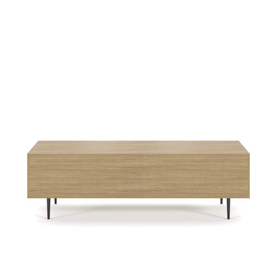 Preview of Rhett, Credenza with Drawers & Center Doors, 22 Inch, Back View