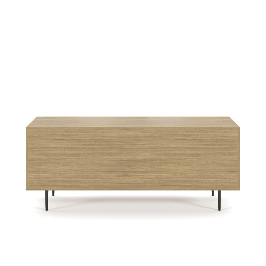 Preview of Rhett, Credenza with Drawers & Center Doors, 29 Inch, Back View