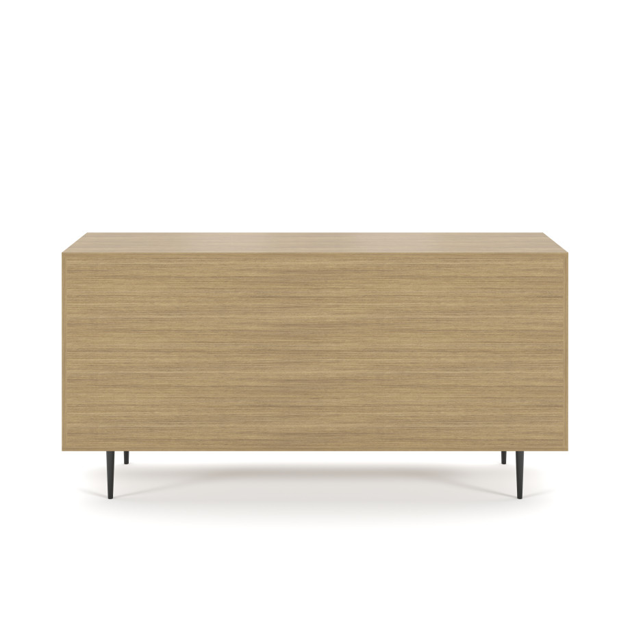 Preview of Rhett, Credenza with Drawers & Center Doors, 36 Inch, Back View
