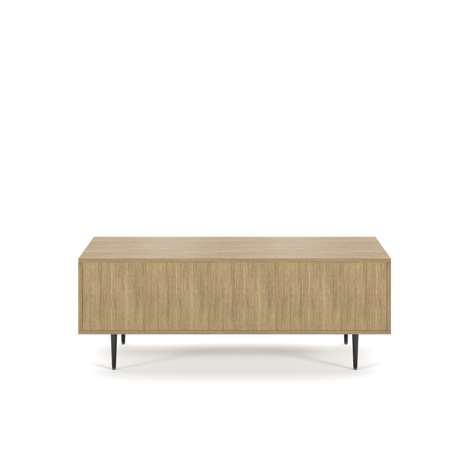 Preview of Rhett, Credenza with Doors & Center Drawers, 22 Inch, Back View