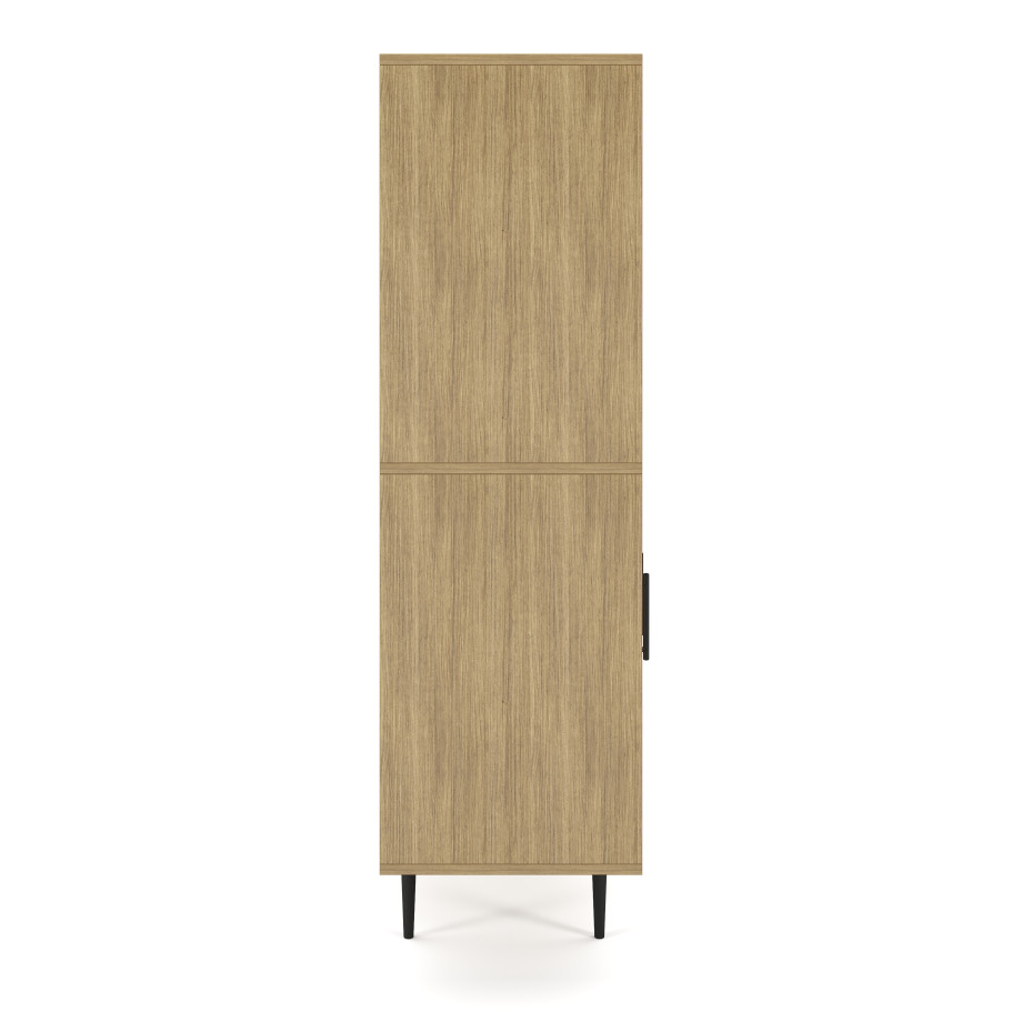 Preview of Rhett, Hutch with Bookcase paired with Credenza with Doors, 36 Inch, Side View