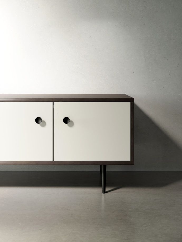 Preview of Rhett, Credenza with Doors & Bookcase
