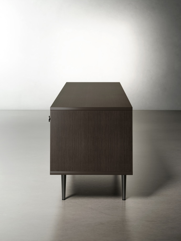 Preview of Rhett, Credenza with Doors & Bookcase