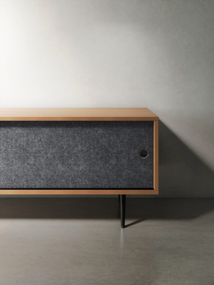 Preview of Rhett, Credenza with Doors & Bookcase Shell & Shelf