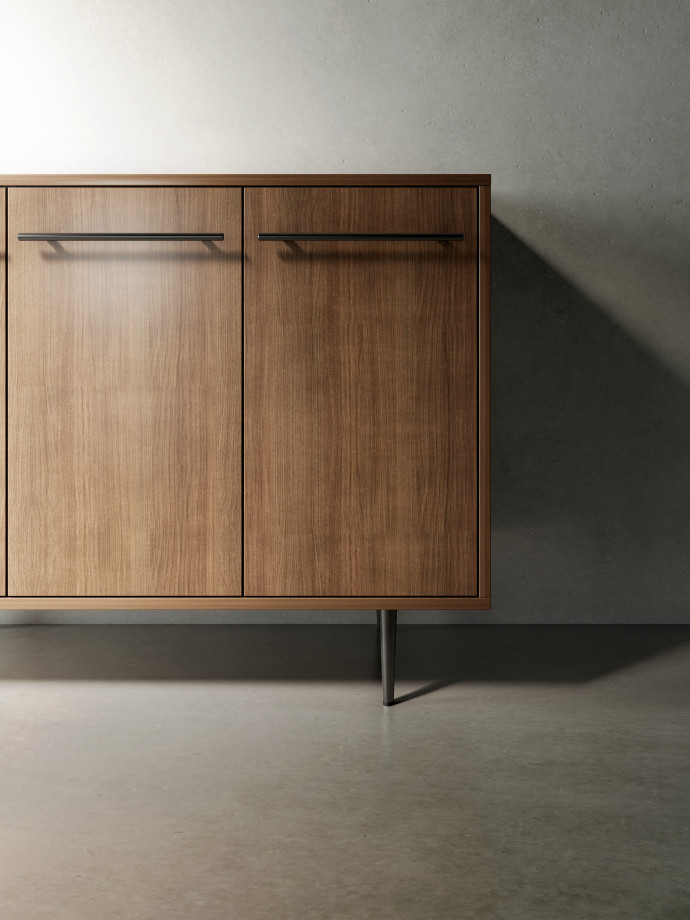 Preview of Rhett, Credenza with Trash & Recycle