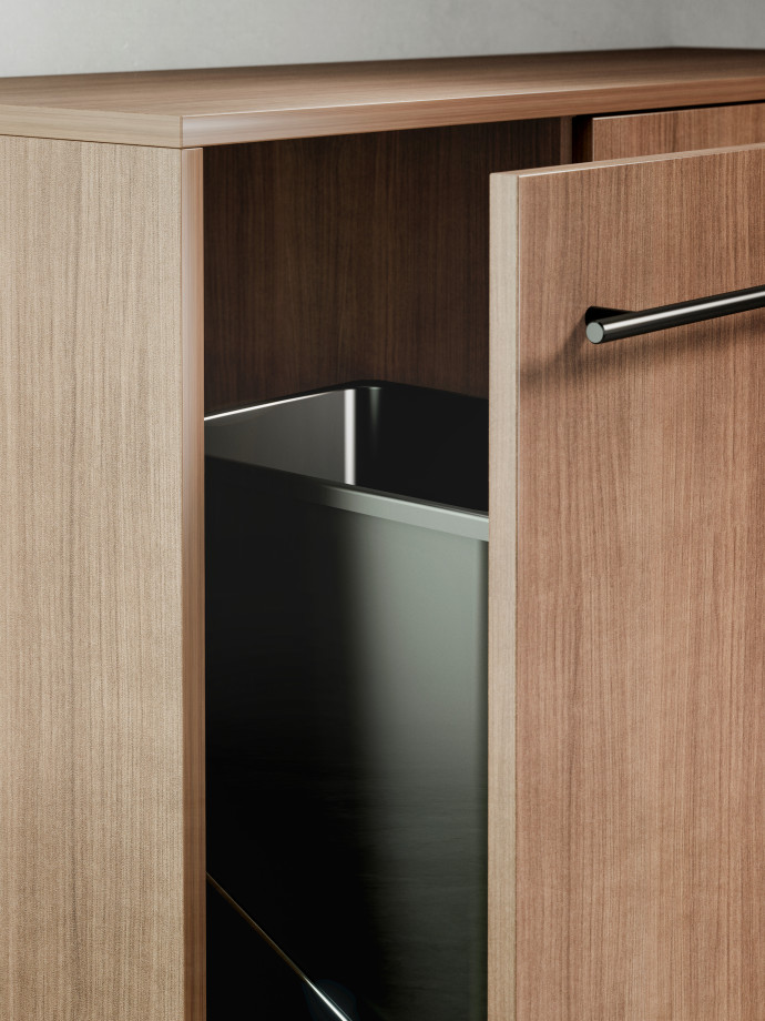 Preview of Rhett, Credenza with Trash & Recycle