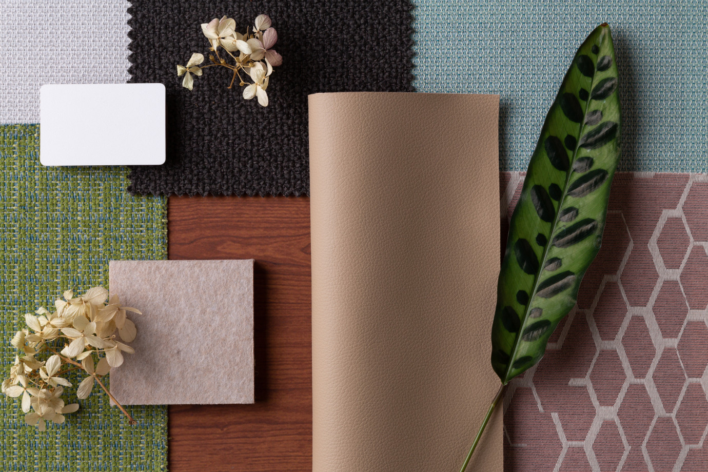 Preview of 2022 Fabric and Finishes Modern Repose with props