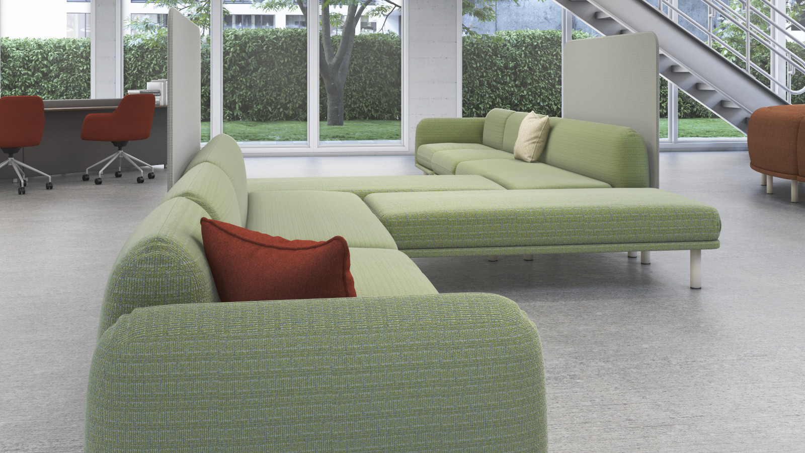 Preview of Soft Modular Lounge with Privacy Panels in higher education application