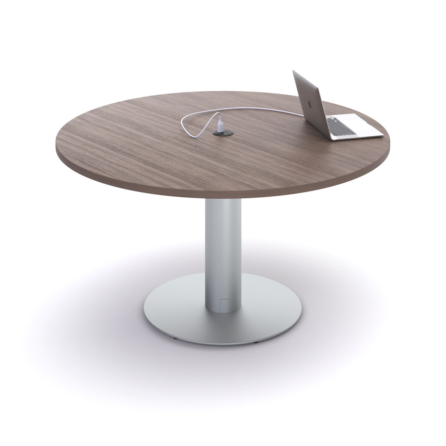 Preview of Day-to-Day Disc Base Table with Power and 48” round top