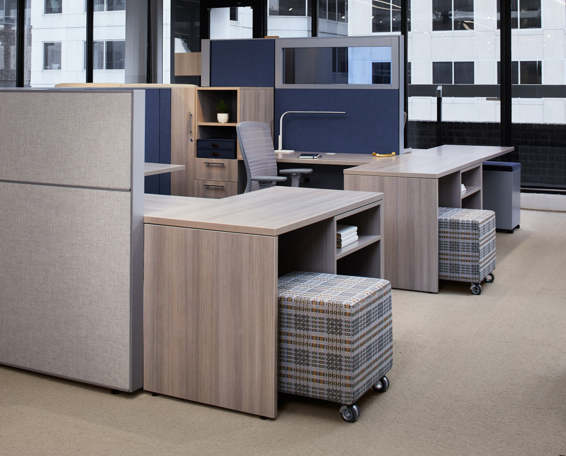 Preview of 2018-AIS Washington D.C. Showroom Matrix with Calibrate Storage, Volker Cube and Natick Task Seating