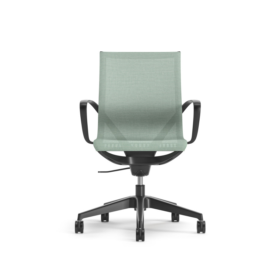 Preview of Roya Teal Mesh, Black Frame, front view