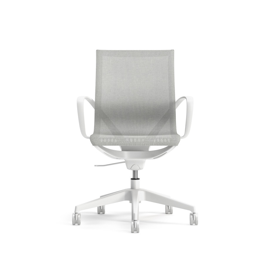 Preview of Roya White Mesh, White Frame, front view