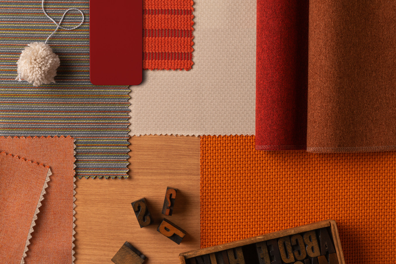 Preview of 2022 Fabric and Finishes Harvest Sun with props