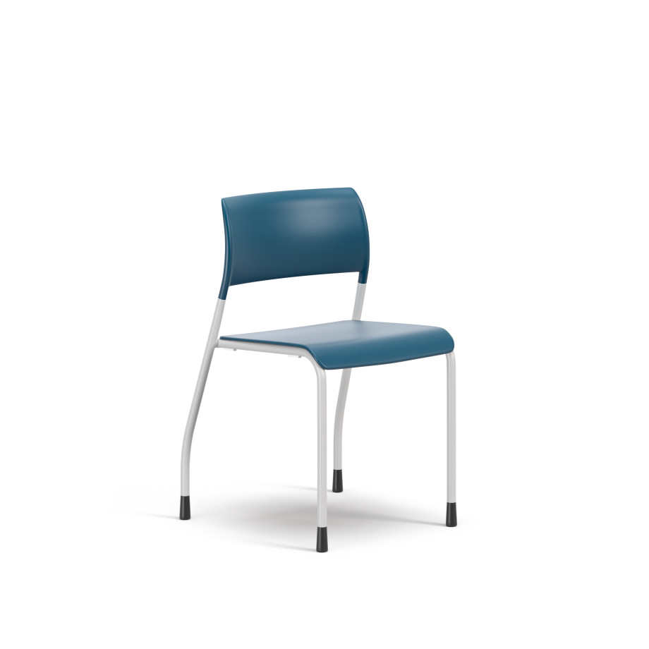 Preview of Pierce Side Chair, Stack Chair, 3/4 View