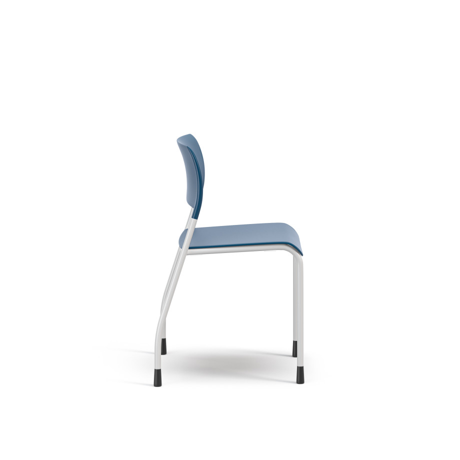 Preview of Pierce Side Chair, Stack Chair, Side View