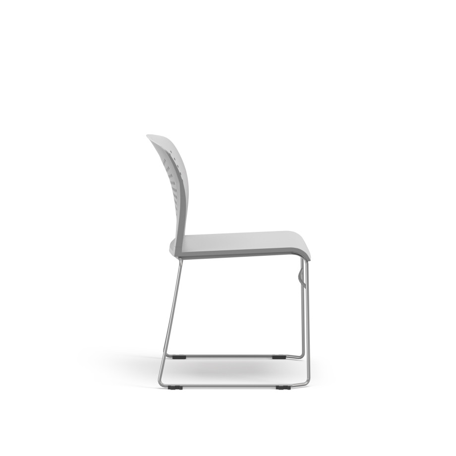 Preview of Triad, Side Chair, Stack Seating, Side View