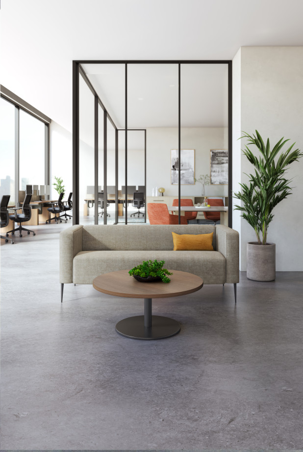 Preview of Chic 2-seater, Day-to-Day Occasional Table, Pillow, Disc Base Table​