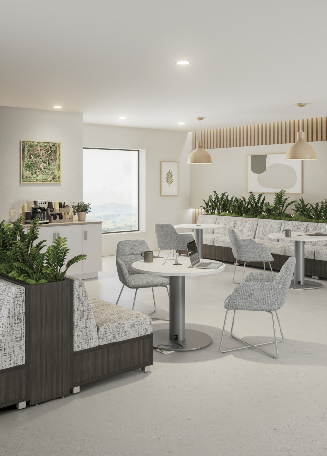 Preview of LB Lounge, Calibrate Dry Planters, Day-to-Day Café Tables, Powered Table, Juggle, AIS CaseWorks, Disc Base Table​
