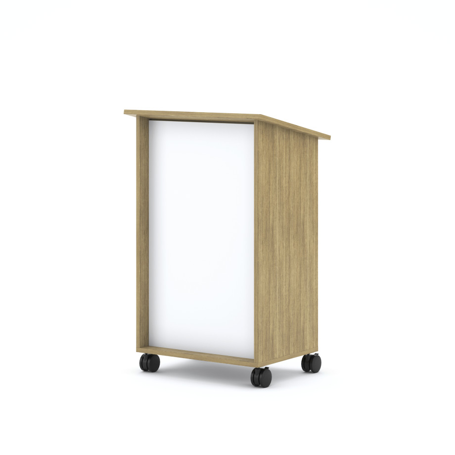 Preview of Calibrate Mobile Lectern, front, 3/4 view