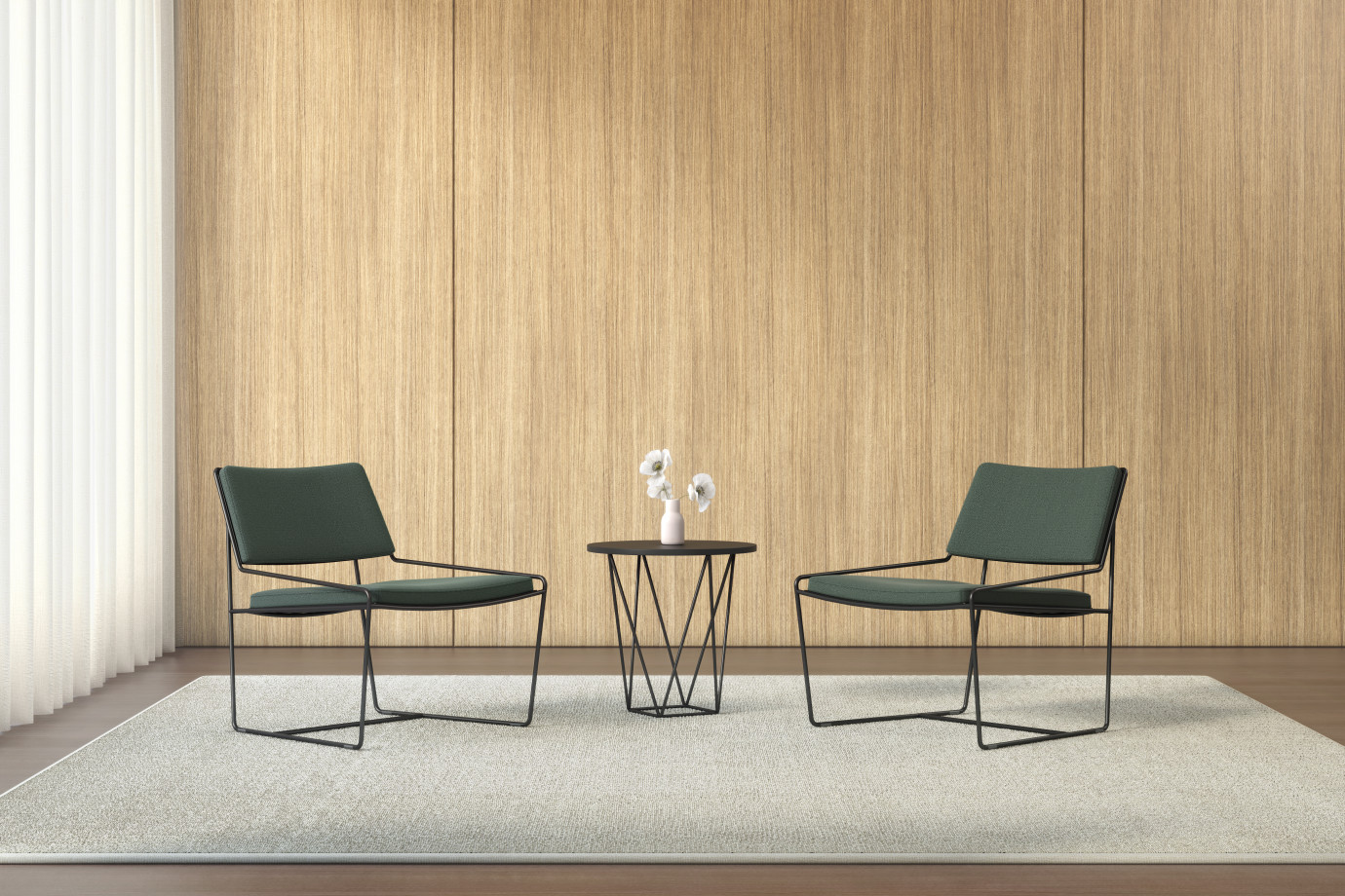 Preview of Bryce Upholstered Indoor Lounge with Prisma side