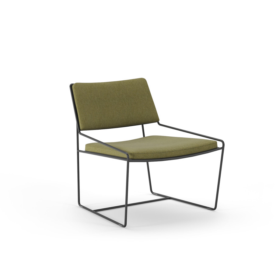 Preview of Bryce Upholstered Indoor Lounge 3/4 view