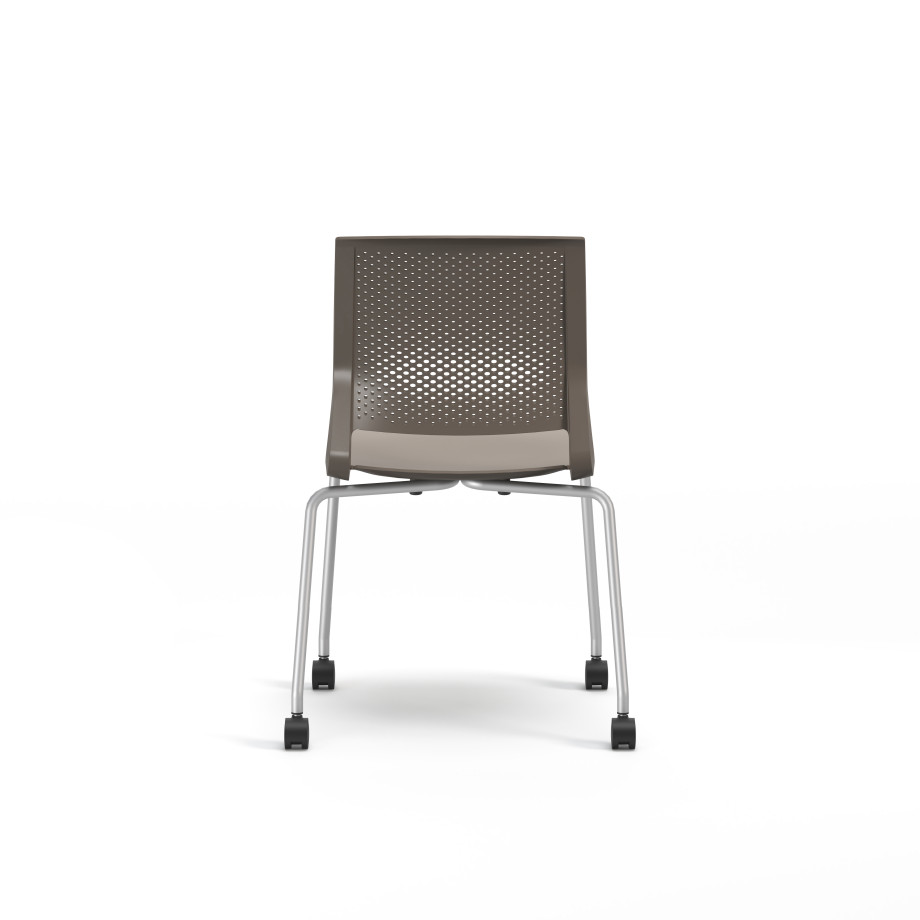 Preview of Quarry 4-Leg with Casters, Side Chair, Guest Chair, Back View