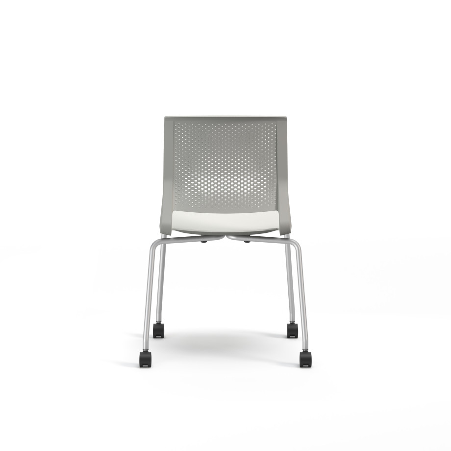 Preview of Quarry 4-Leg with Casters, Side Chair, Guest Chair, Back View