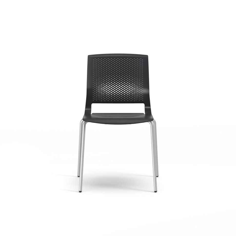 Preview of Quarry 4-Leg with Glides, Side Chair, Guest Chair, Front View