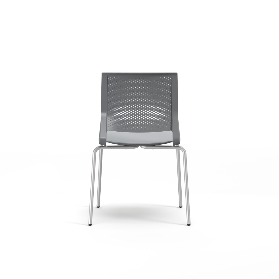 Preview of Quarry 4-Leg with Glides, Side Chair, Guest Chair, Back View