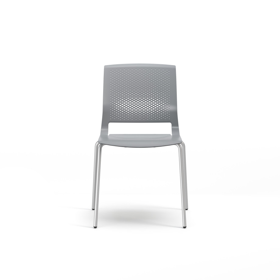 Preview of Quarry 4-Leg with Glides, Side Chair, Guest Chair, Front View