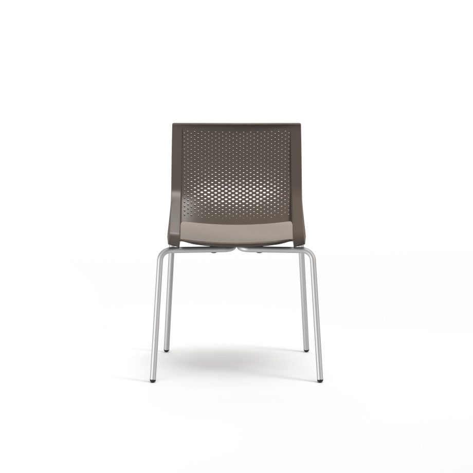 Preview of Quarry 4-Leg with Glides, Side Chair, Guest Chair, Back View