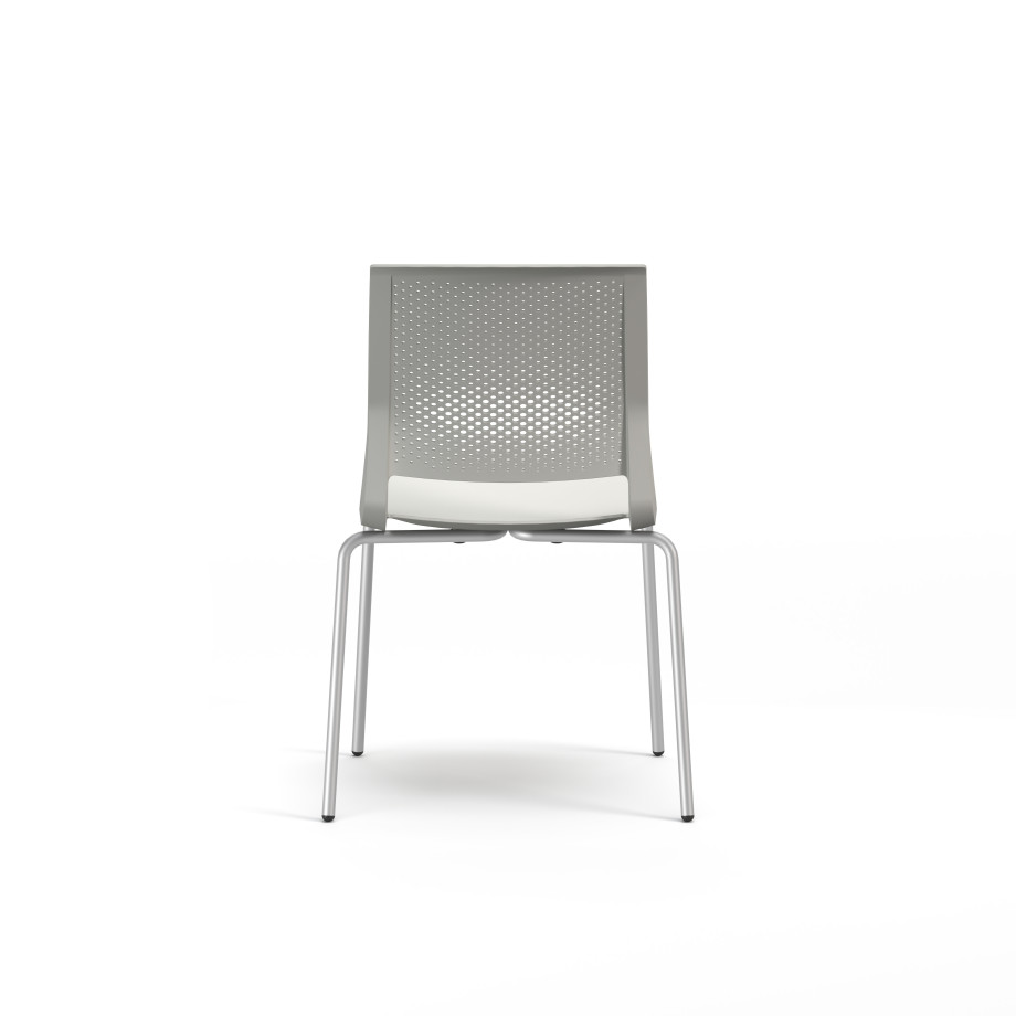 Preview of Quarry 4-Leg with Glides, Side Chair, Guest Chair, Back View