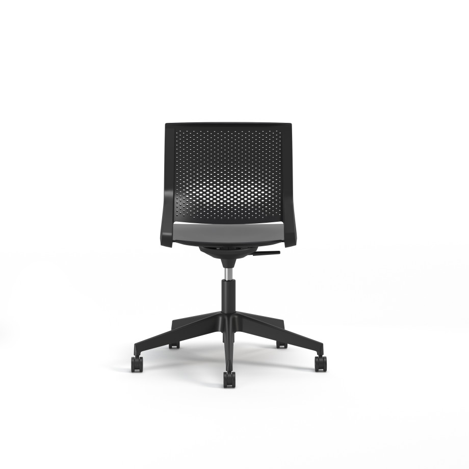 Preview of Quarry, 5-Star Swivel Base, Side Chair, Guest Chair, Back View
