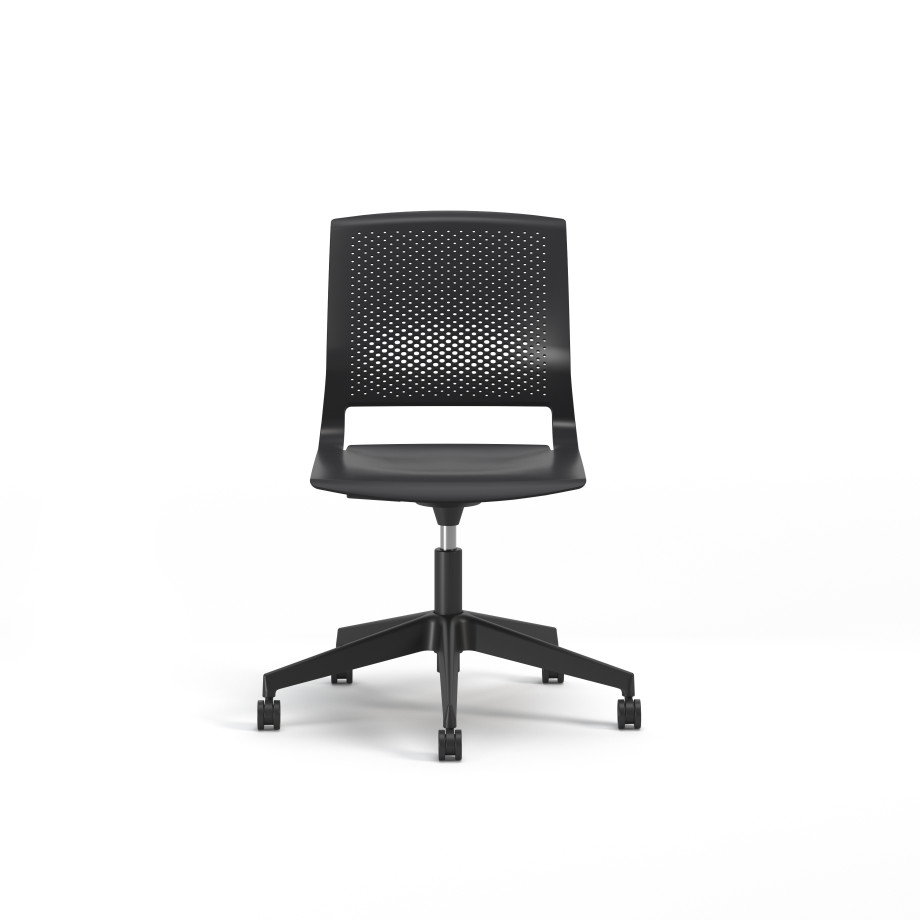 Preview of Quarry, 5-Star Swivel Base, Side Chair, Guest Chair, Front View