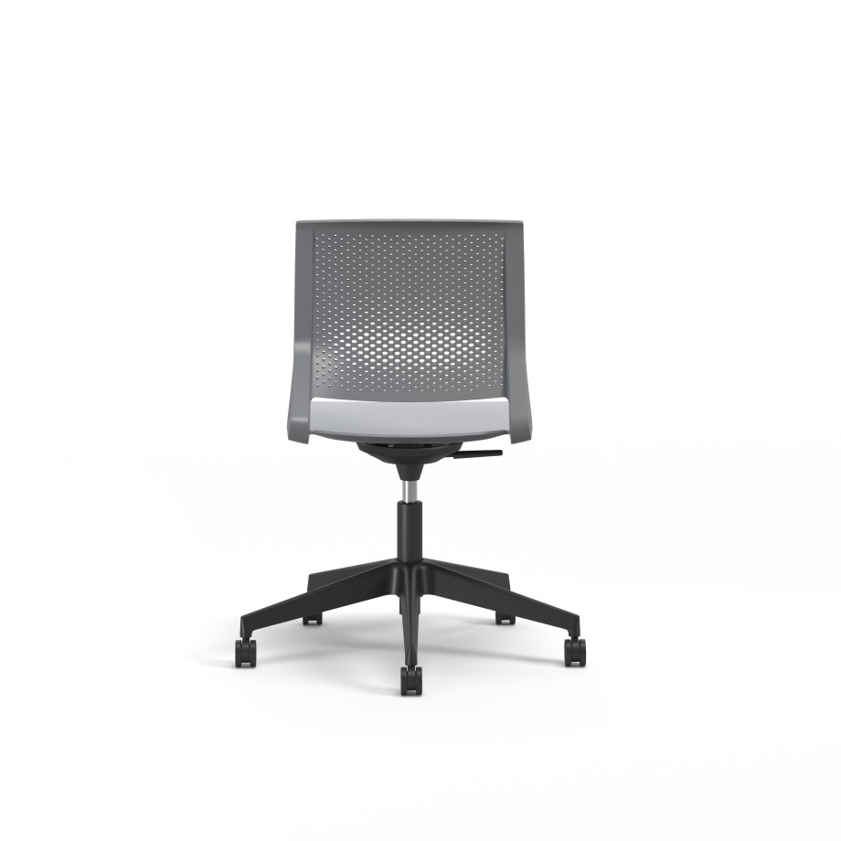 Preview of Quarry, 5-Star Swivel Base, Side Chair, Guest Chair, Back View