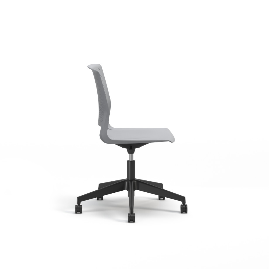 Preview of Quarry, 5-Star Swivel Base, Side Chair, Guest Chair, Side View