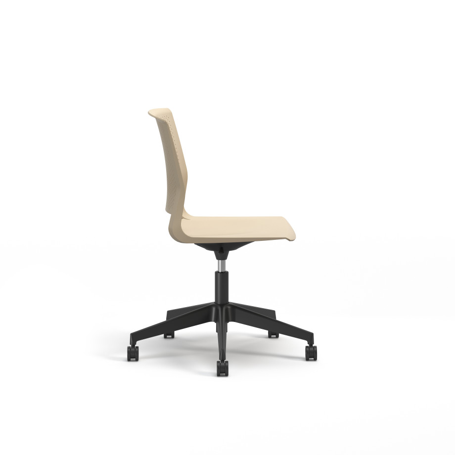 Preview of Quarry, 5-Star Swivel Base, Side Chair, Guest Chair, Side View