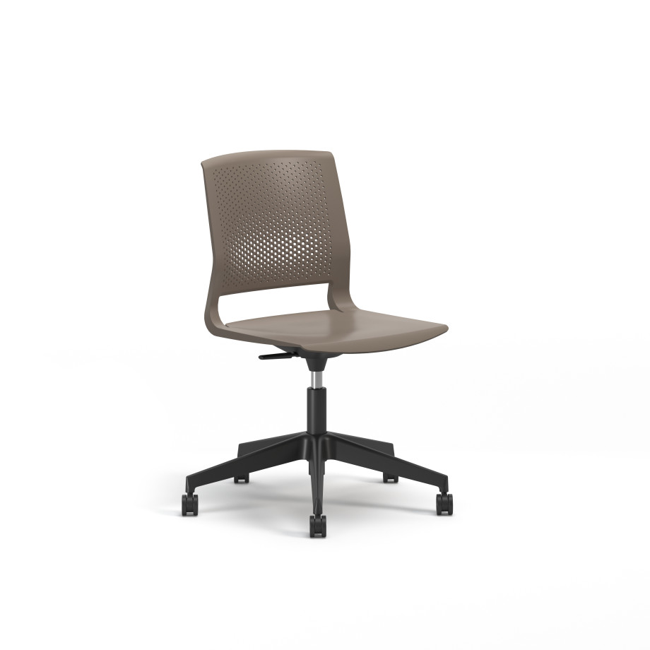 Preview of Quarry, 5-Star Swivel Base, Side Chair, Guest Chair, 3/4 View