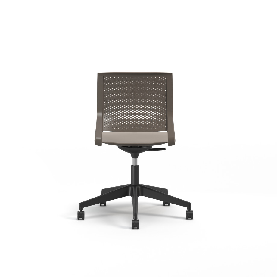 Preview of Quarry, 5-Star Swivel Base, Side Chair, Guest Chair, Back View