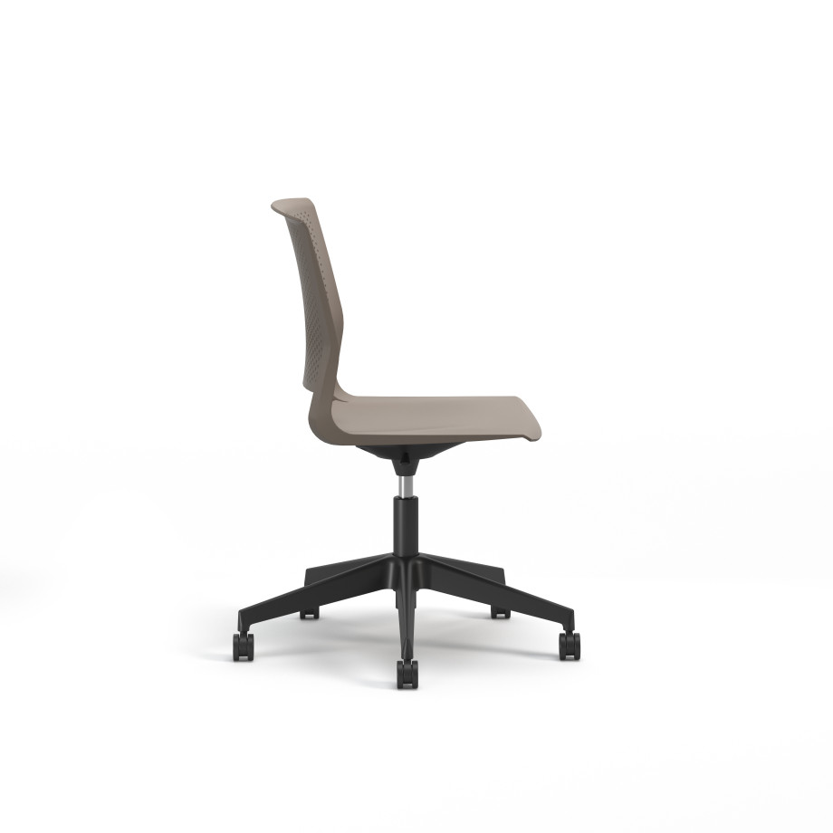 Preview of Quarry, 5-Star Swivel Base, Side Chair, Guest Chair, Side View